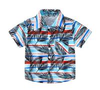 Camisa de 146 niños de manga larga para niños pequeños de manga corta verano casual dibujos animados estampados caballeros tops Hawaii playa vacaciones flores camisetas camiseta camiseta baloncesto