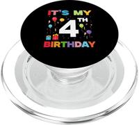 Camisa de 4 cumpleaños para niños o niñas It's My 4th Birthday PopSockets PopGrip para MagSafe
