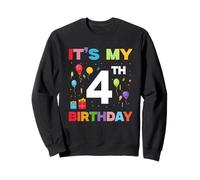 Camisa de 4 cumpleaños para niños o niñas It's My 4th Birthday Sudadera