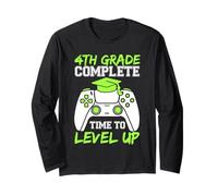 Camisa de 4to grado Complete Time To Level Up Shirt Gaming Graduación Manga Larga