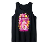 Camisa de 6º cumpleaños para niña de seis años, esta princesa es 6 cumpleaños Camiseta sin Mangas
