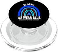 Camisa de abuso Infantil - April We Wear Blue Child Abuse Awareness PopSockets PopGrip para MagSafe