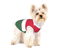 Camisa de algodón con estampado de la bandera de Hungría para perros pequeños, suave y transpirable, sin mangas, para cachorros, gatos y chihuahua