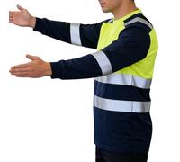 Camisa de alta visibilidad - Ropa transpirable con patrón 3D - Camisetas de trabajo de alta visibilidad para hombres - para trabajo al aire libre nocturno, seguridad, construcción y familia