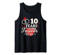 Camisa de aniversario romántico de 10 Years Down Forever to Go Camiseta sin Mangas
