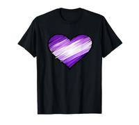 Camisa de Apoyo a la Demencia con corazón Morado para concienciación sobre el Alzheimers Camiseta