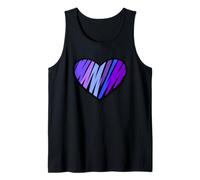 Camisa de Apoyo a la Demencia con corazón Morado para concienciación sobre el Alzheimers Camiseta sin Mangas