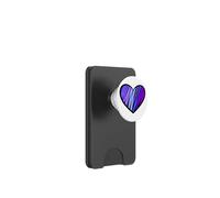 Camisa de Apoyo a la Demencia con corazón Morado para concienciación sobre el Alzheimers PopSockets PopWallet para MagSafe