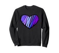 Camisa de Apoyo a la Demencia con corazón Morado para concienciación sobre el Alzheimers Sudadera
