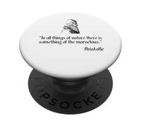 Camisa de Aristóteles en la Naturaleza Maravillosa Filosofía de Aristóteles PopSockets PopGrip Adhesivo