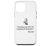 Camisa de Aristóteles sobre Conocerte a ti mismo Filosofía de Aristóteles Carcasa para iPhone 12 mini