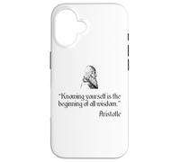 Camisa de Aristóteles sobre Conocerte a ti mismo Filosofía de Aristóteles Carcasa para iPhone 16