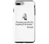 Camisa de Aristóteles sobre Conocerte a ti mismo Filosofía de Aristóteles Carcasa para iPhone 7 Plus/8 Plus