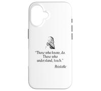 Camisa de Aristóteles sobre Educación y Enseñanza Filosofía de Aristóteles Carcasa para iPhone 16