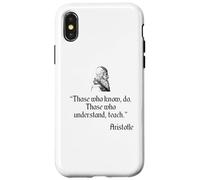 Camisa de Aristóteles sobre Educación y Enseñanza Filosofía de Aristóteles Carcasa para iPhone X/XS
