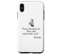 Camisa de Aristóteles sobre Educación y Enseñanza Filosofía de Aristóteles Carcasa para iPhone XS Max