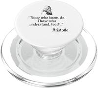 Camisa de Aristóteles sobre Educación y Enseñanza Filosofía de Aristóteles PopSockets PopGrip para MagSafe