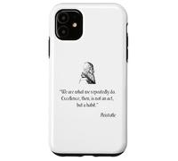Camisa de Aristóteles sobre la excelencia Filosofía de Aristóteles Carcasa para iPhone 11