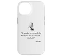Camisa de Aristóteles sobre la excelencia Filosofía de Aristóteles Carcasa para iPhone 14