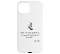 Camisa de Aristóteles sobre la excelencia Filosofía de Aristóteles Carcasa para iPhone 15 Plus