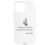 Camisa de Aristóteles sobre la paciencia Filosofía de Aristóteles Carcasa para iPhone 15