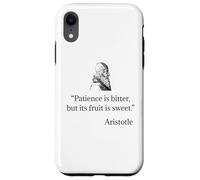 Camisa de Aristóteles sobre la paciencia Filosofía de Aristóteles Carcasa para iPhone XR
