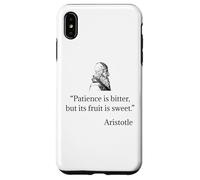 Camisa de Aristóteles sobre la paciencia Filosofía de Aristóteles Carcasa para iPhone XS Max