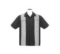 Camisa De Boliche Retro Vintage Bordada Para Hombre Piston V8 De Steady Clothing