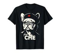 Camisa de bulldog francés Che Guevara parodia rebelde divertida Camiseta