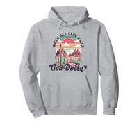 Camisa de cactus del atardecer del desierto cuando todo lo demás falla Dios no lo hace Sudadera con Capucha