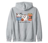 Camisa de café de Halloween, Fantasma, Calabaza, Especia, acogedora, otoño Sudadera con Capucha
