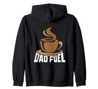 Camisa de café para Hombre, Dad Fuel, Funny Coffee Dad, Cafeína Sudadera con Capucha