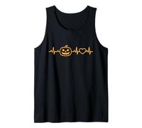 Camisa de Calabaza con Latido del corazón para Hombre y Mujer, Disfraz de enfer Camiseta sin Mangas