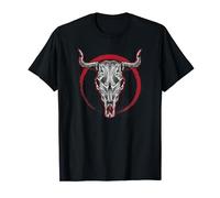 Camisa de calavera de toro con cabeza de vaca, vintage, regalo retro Camiseta