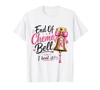 Camisa de Campana de Fin de quimioterapia para Mujeres y niñas, sobreviviente de cáncer de Mama Camiseta