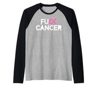 Camisa de cáncer FU - Apoya la concienciación sobre el cáncer de Mama Camiseta Manga Raglan