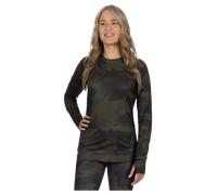 Camisa de Capa Media de Manga Larga FXR Atmosphere 25 Mujer Militar Camuflaje/MerlotM Militar Camuflaje,Merlot