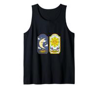 Camisa de Cartas del Tarot La Luna y el Sol Símbolos de la Carta del Tarot Impresionante Camiseta sin Mangas