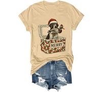 Camisa de caza de patos de Navidad, vintage, para hombre y mujer, caqui, 3XL