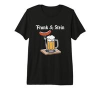 Camisa de Cerveza Alemana Frank and Stein para Beber Oktoberfest Camiseta Premium