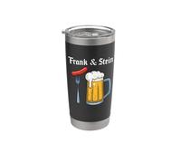 Camisa de cerveza alemana Frank And Stein para beber Oktoberfest Vaso térmico de acero inoxidable de doble pared