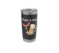 Camisa de cerveza alemana Frank And Stein para beber Oktoberfest Vaso térmico de acero inoxidable de doble pared