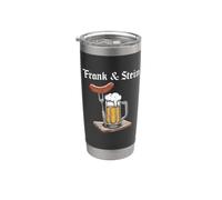 Camisa de cerveza alemana Frank And Stein para beber Oktoberfest Vaso térmico de acero inoxidable de doble pared