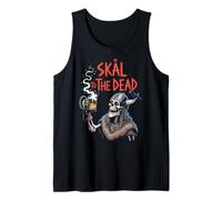 Camisa de Cerveza Skål to The Dead Viking Skeleton Camiseta sin Mangas