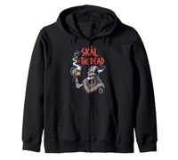 Camisa de Cerveza Skål to The Dead Viking Skeleton Sudadera con Capucha