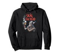 Camisa de Cerveza Skål to The Dead Viking Skeleton Sudadera con Capucha
