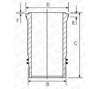 Camisa de cilindro GOETZE 14-450380-00