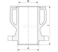 Camisa de cilindro MAHLE 004 WN 05 01