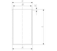 Camisa de cilindro MAHLE 043 WV 43 00