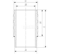 Camisa de cilindro MAHLE 061 WN 27 01